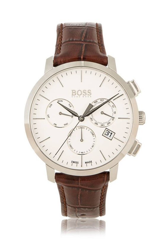 Boss Leather Swiss Quartz Watch